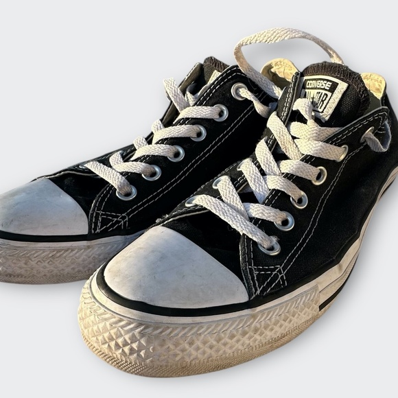 CONVERSE Chuck Taylor All Stars Low Street BLACK urban classic casual M7 W9 UK7 - Picture 3 of 8